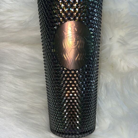STARBUCKS STUDDED IRIDESCENT BLACK UNICORN VENTI TUMBLER RARE HTF - Picture 3 of 7